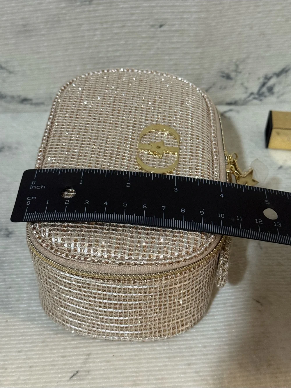 Dior Beauty Sparkly Top-Handle CD Star Accent Cosmetics Case - Picture 14 of 15